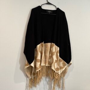 La Coalition Oversized Poncho with Butterfly Sleeves - Size Small